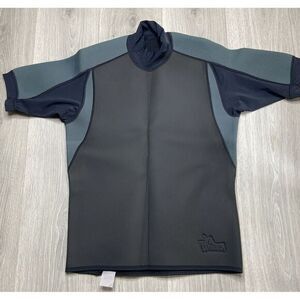 Warmers Wet‎ Suit Shirt Men 2XL Black 2mm Neoprene Kayak Paddle Surf Rash Guard